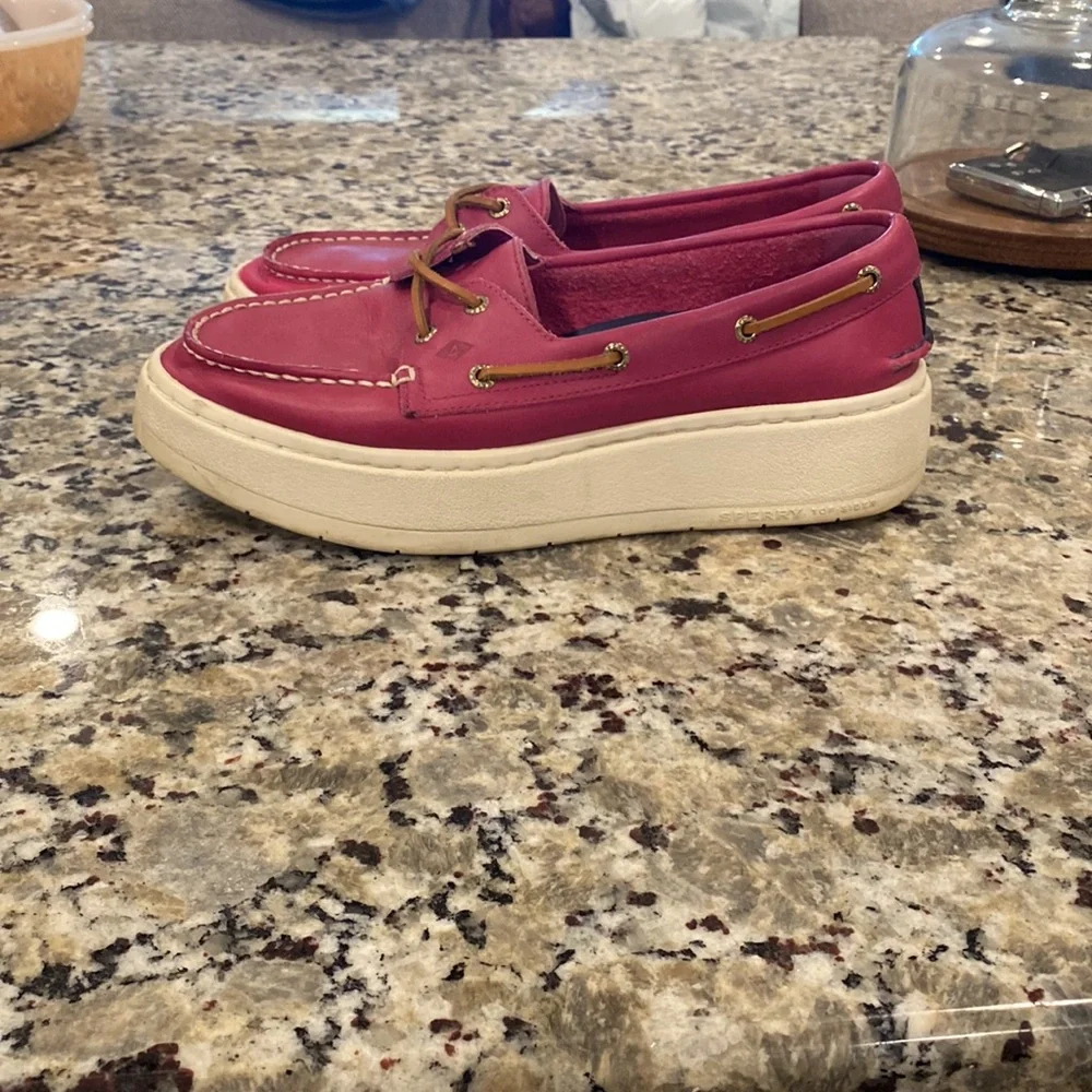 Sperry Top Sider A/O Platform Leather Sneaker - Picture 5 of 8